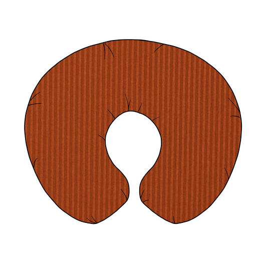 Rust Ribbed Nursing Pillow Cover