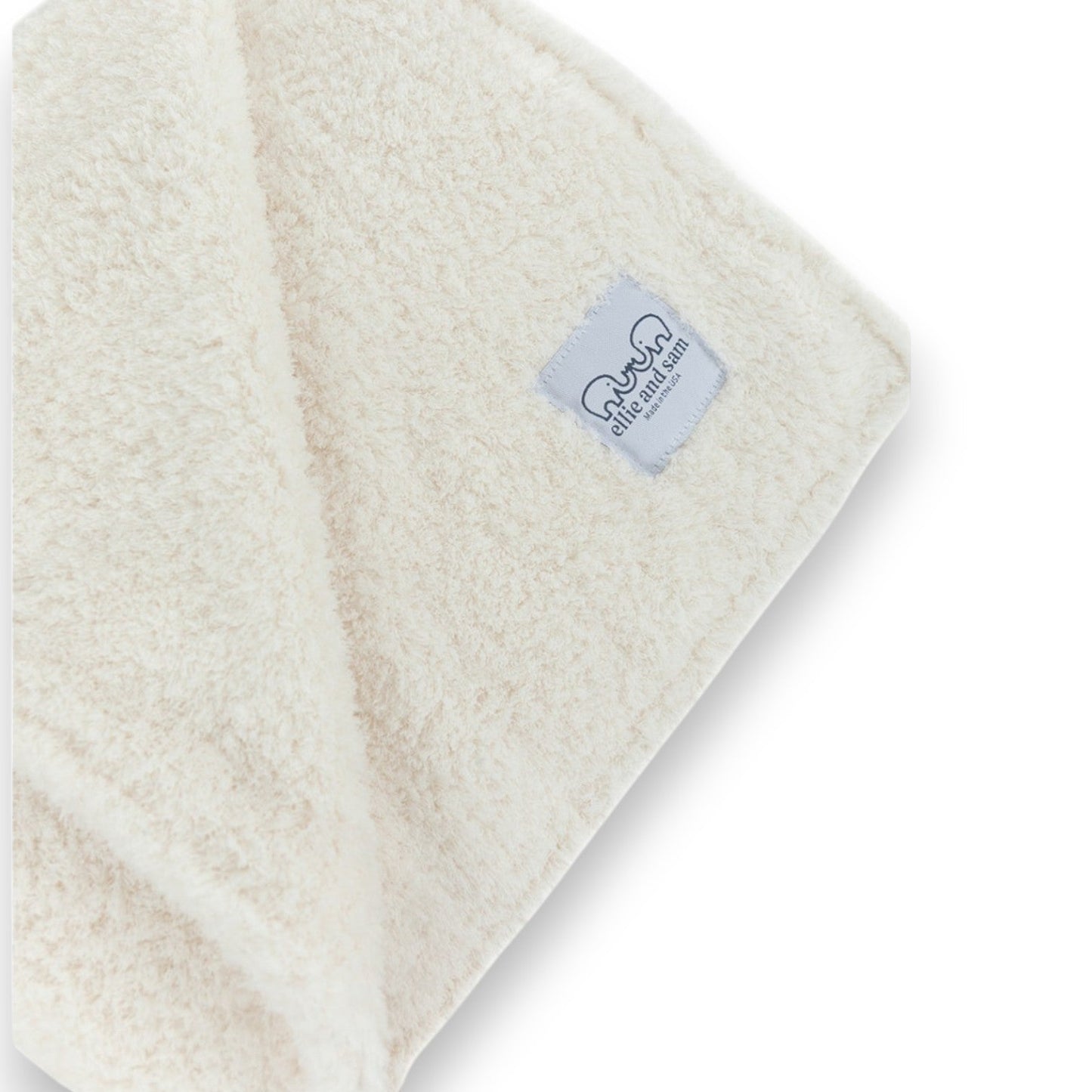 Classic Borderless Blanket - Ivory chenille
