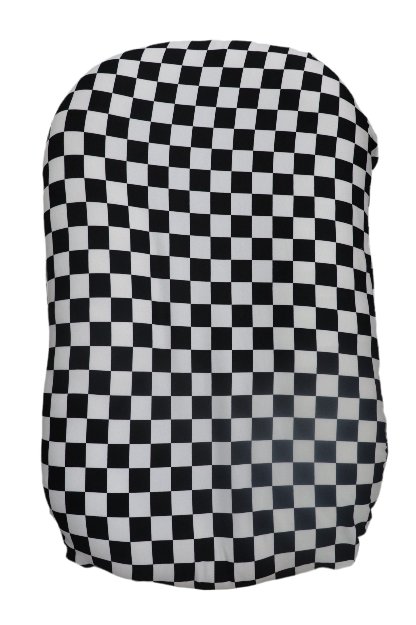 Checkered black and white baby snuggle me lounger cover