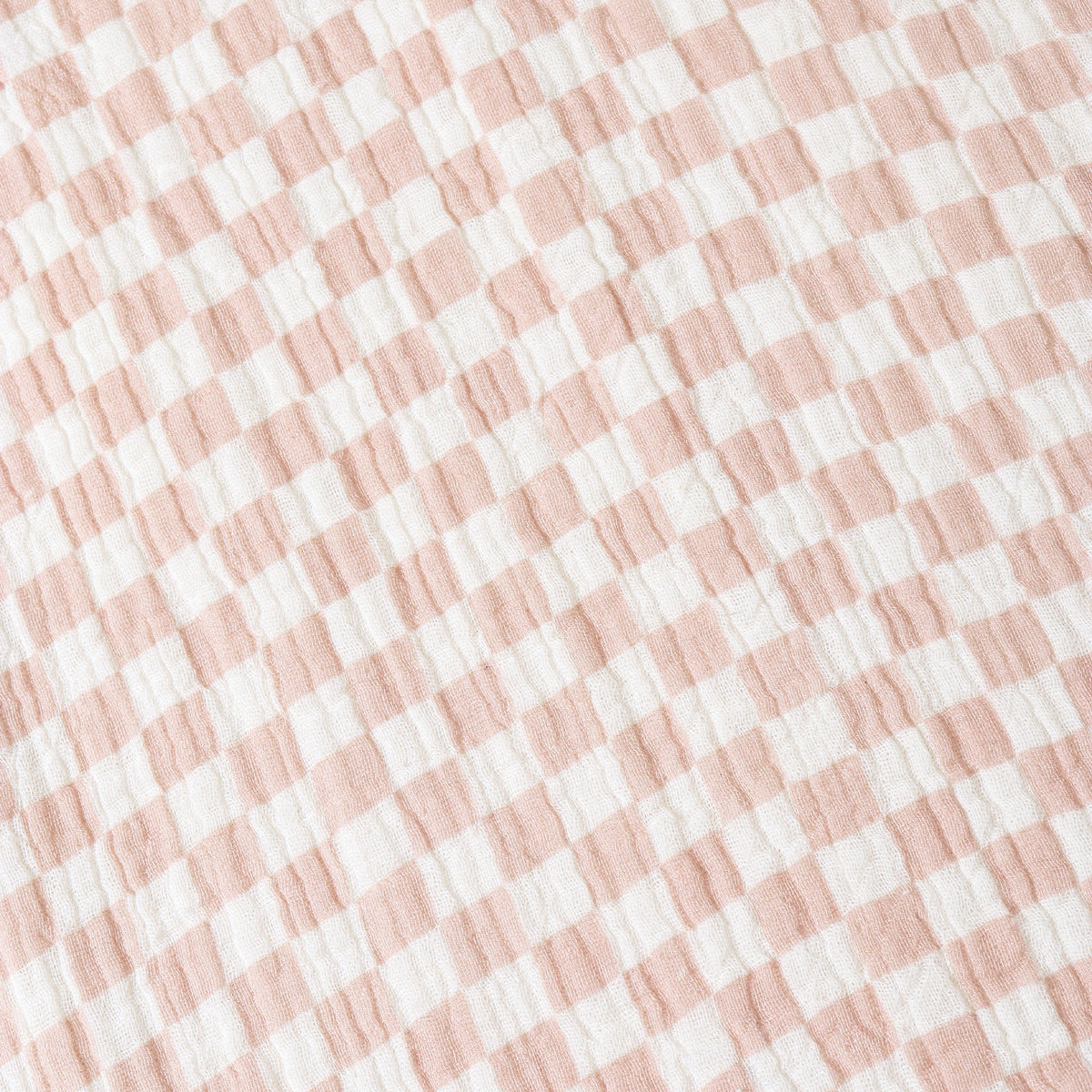 Organic Buttoned Jumpsuit - Brick Checks