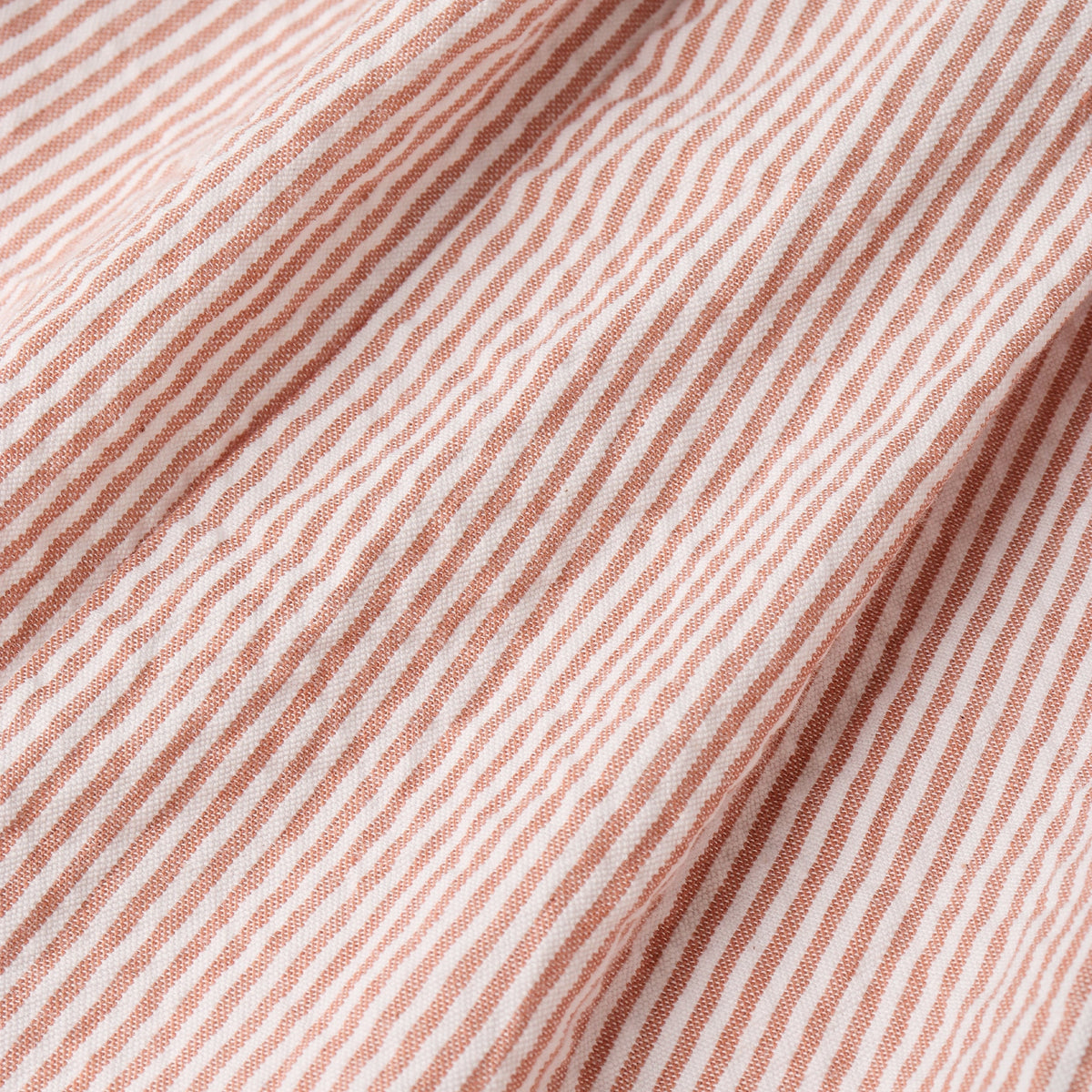 Organic Flutter Jumpsuit - Coral Stripes