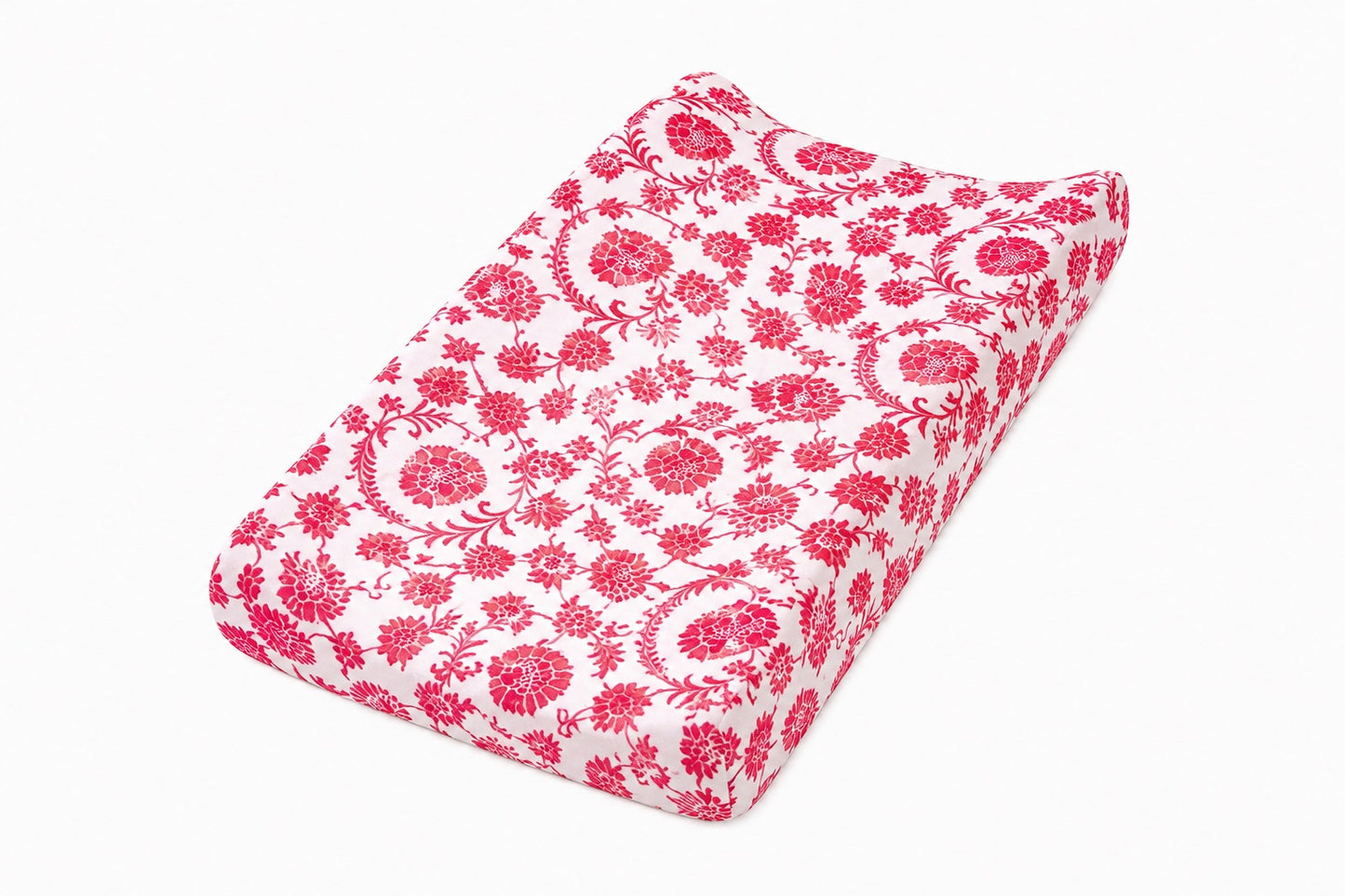 Red Chinoiserie Changing Pad Cover