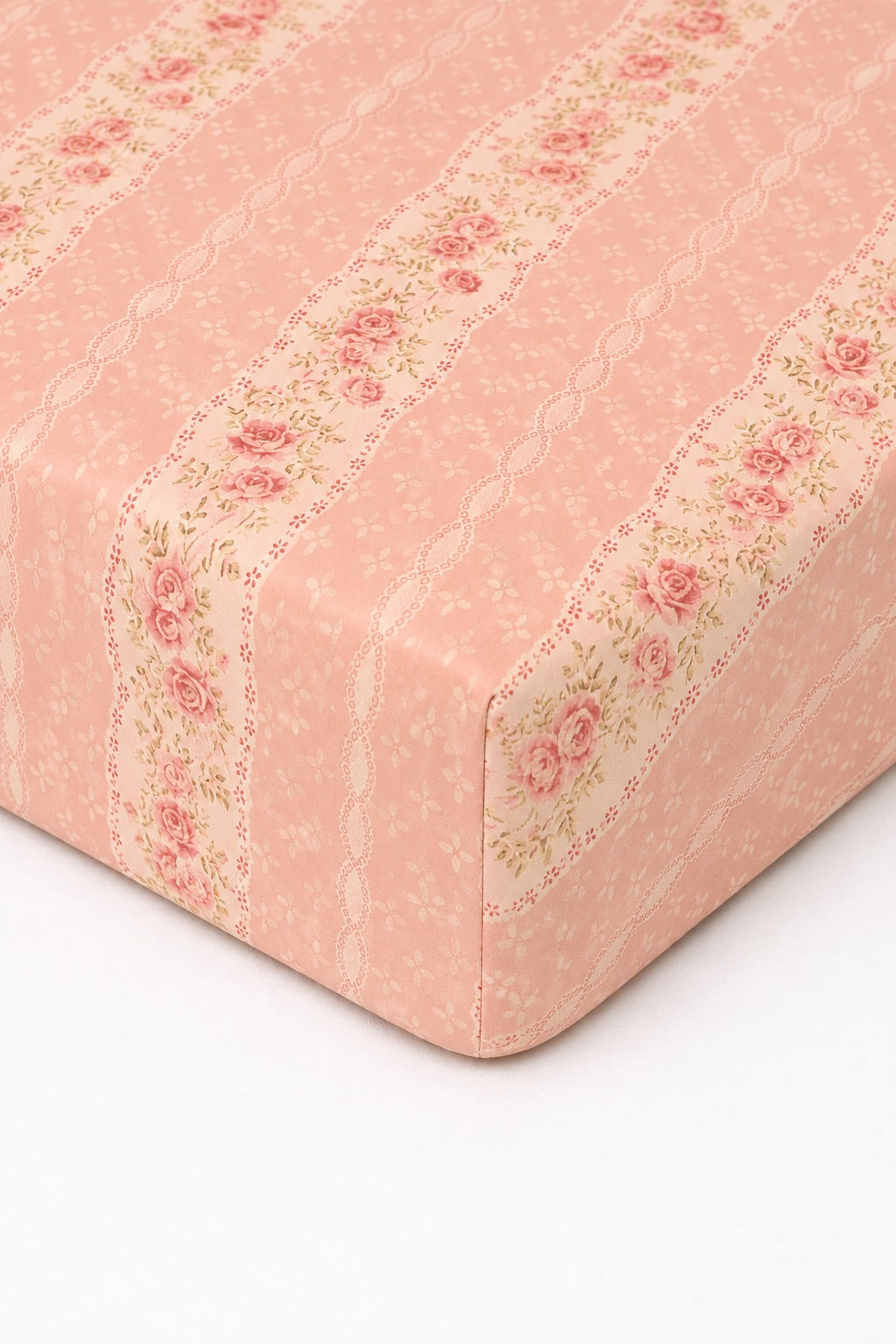 Pink Rose Crib Sheet
