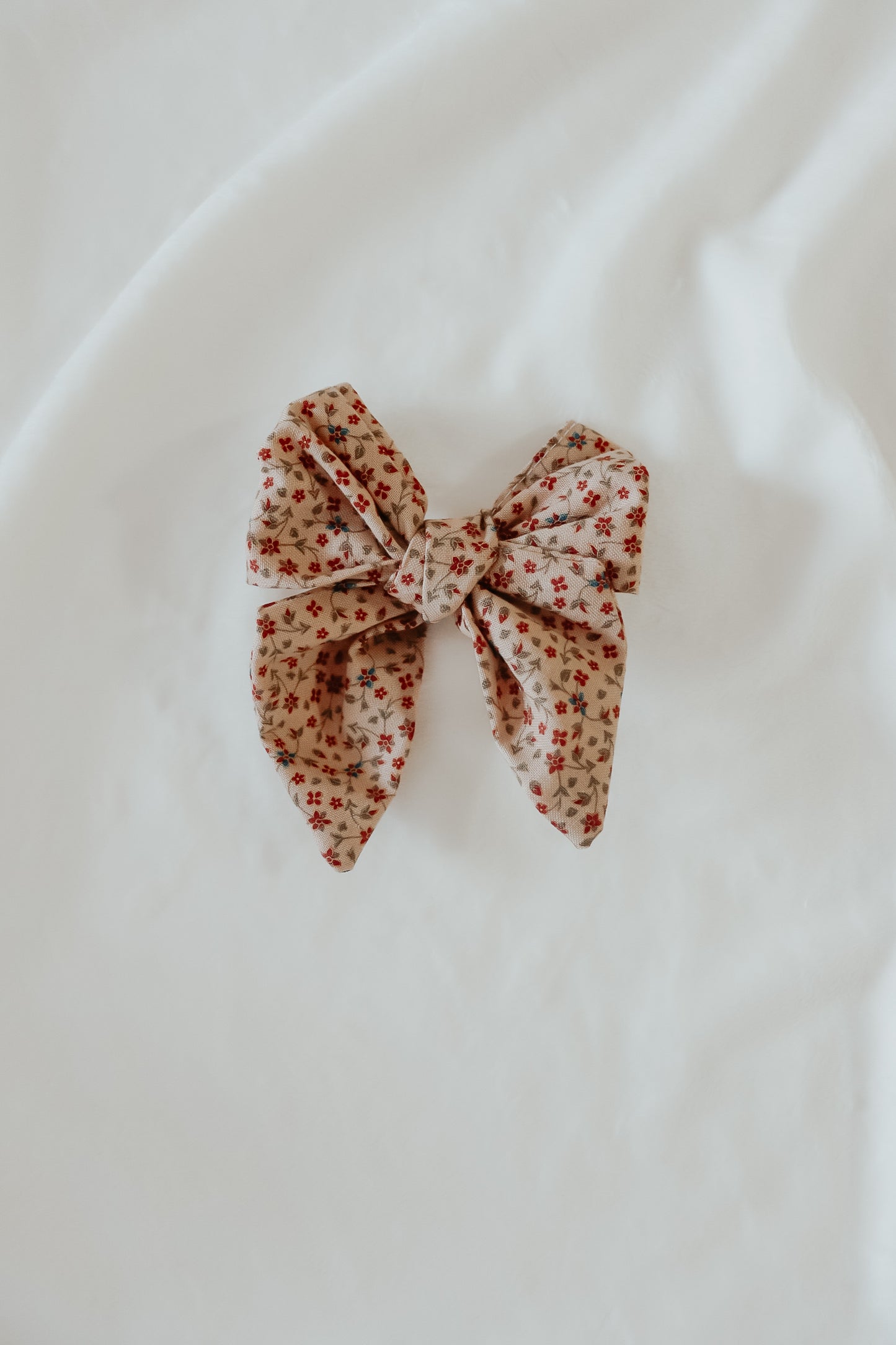 Poinsettia Bow Clips