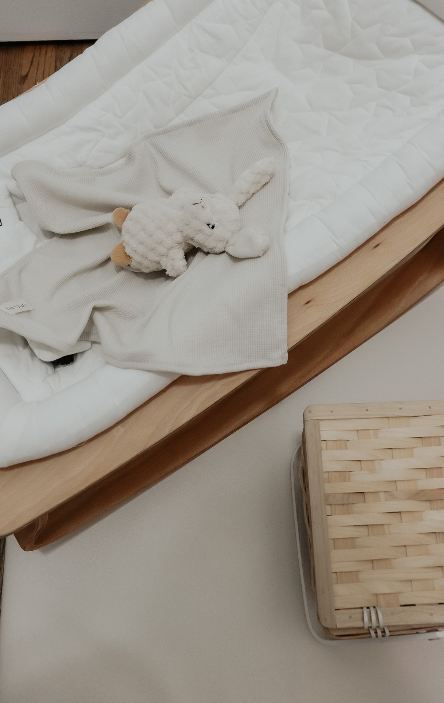 Coco Ivory Waffle Knit Blanket