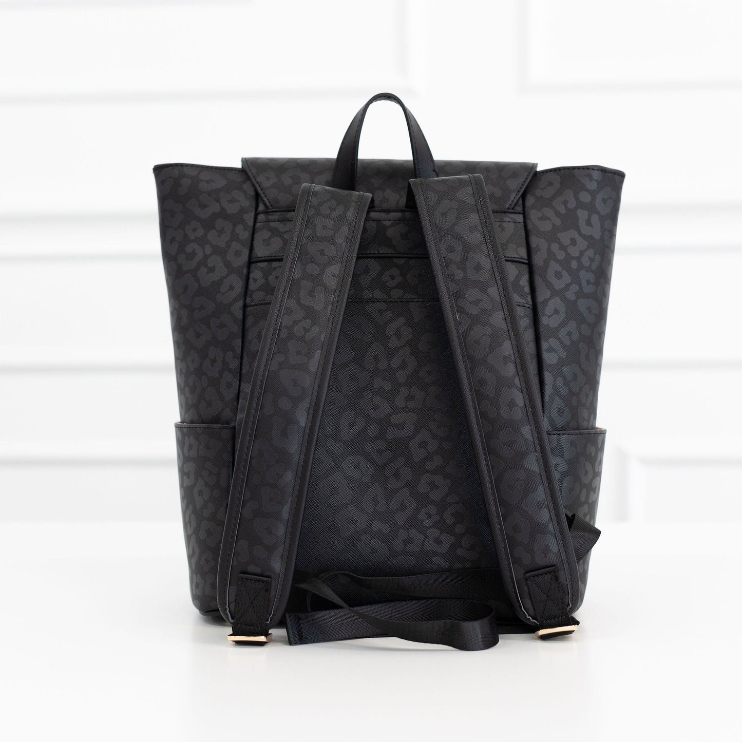 Black Leopard Frilly Backpack - RECENTLY MARKED DOWN - FINAL SALE - WILL BE DISCONTINUED