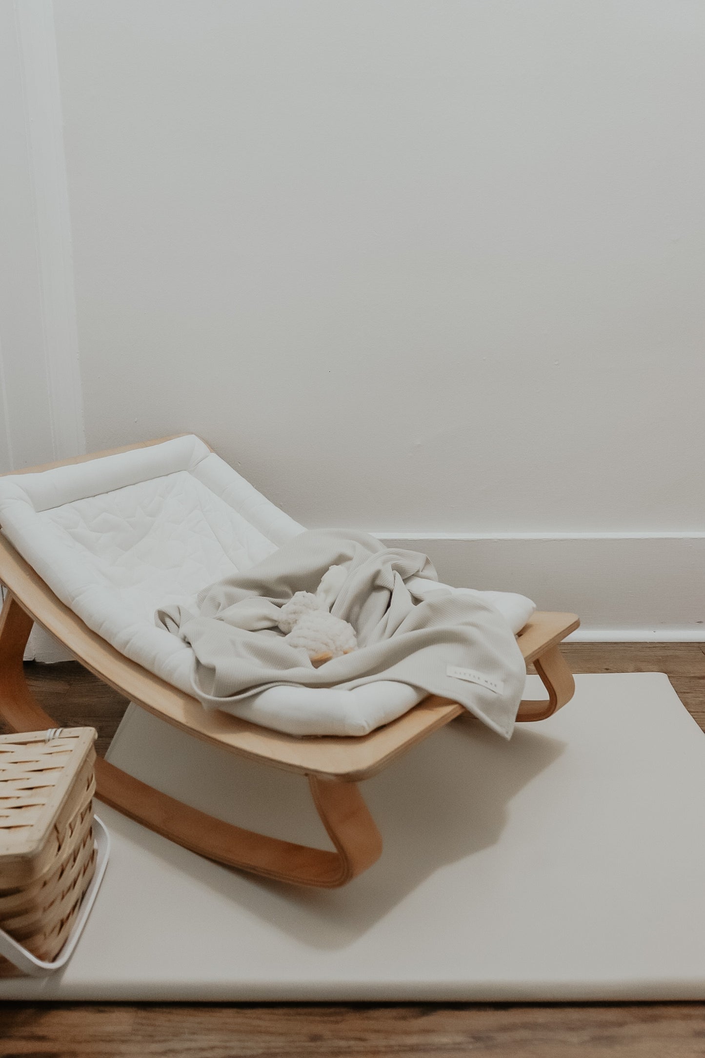 Coco Ivory Waffle Knit Blanket