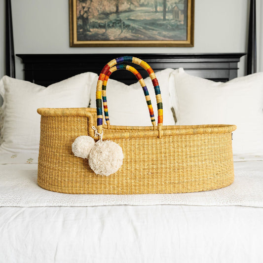 African Moses Basket<br>Rainbow Vegan Handle