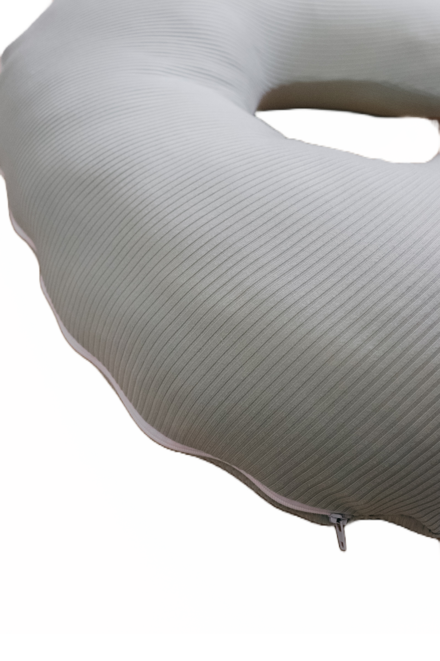 Seafoam Ribbed Nursing Pillow Cover