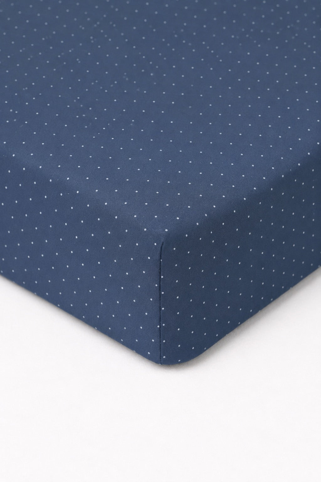 Denim Dot Crib Sheet