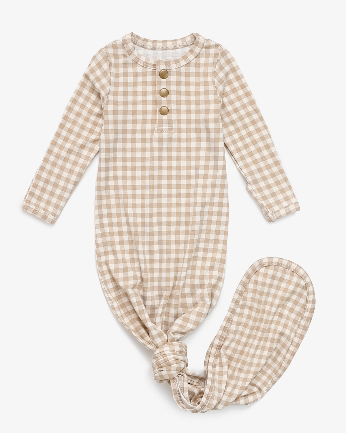 Gingham Print Knotted Sleeper | Quinn St