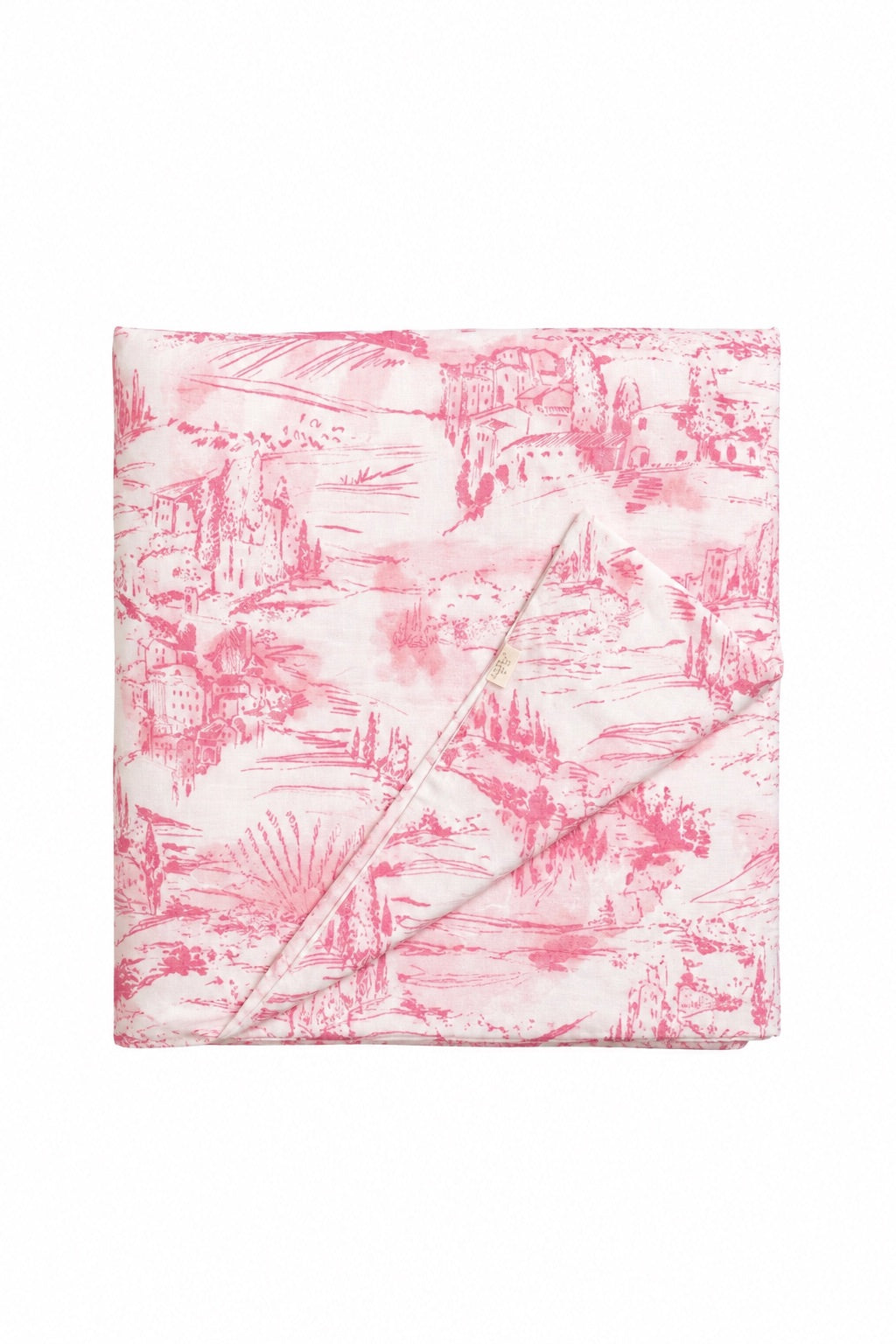 Pink Toile Crib Quilted Blanket