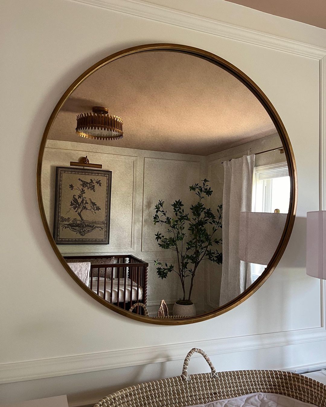 Haven Beige Gingham Crib Quilted Blanket