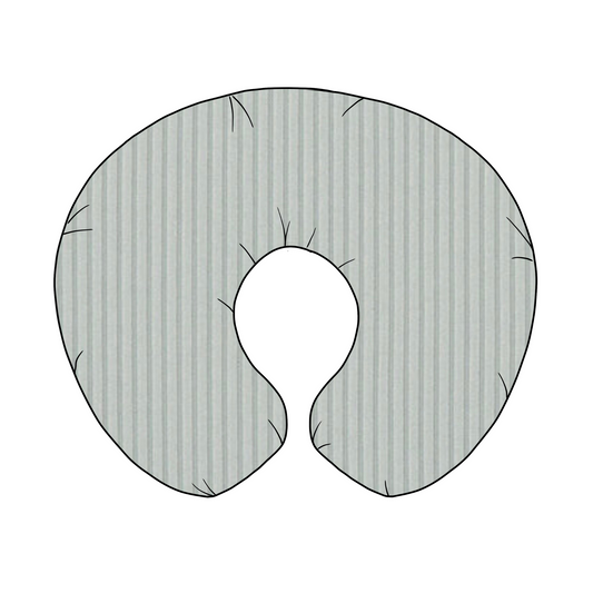 Seafoam Ribbed Nursing Pillow Cover