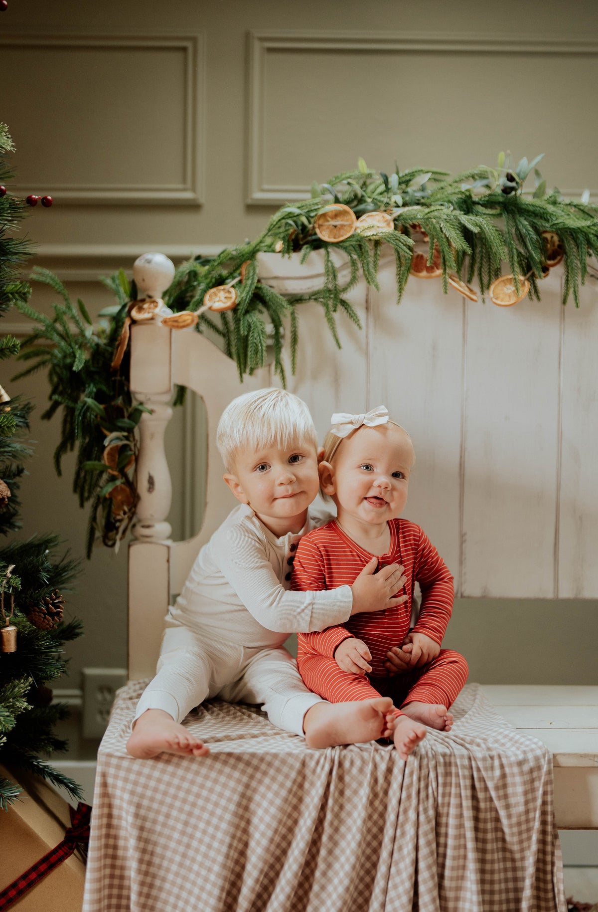 Red Stripe Two-Piece Set