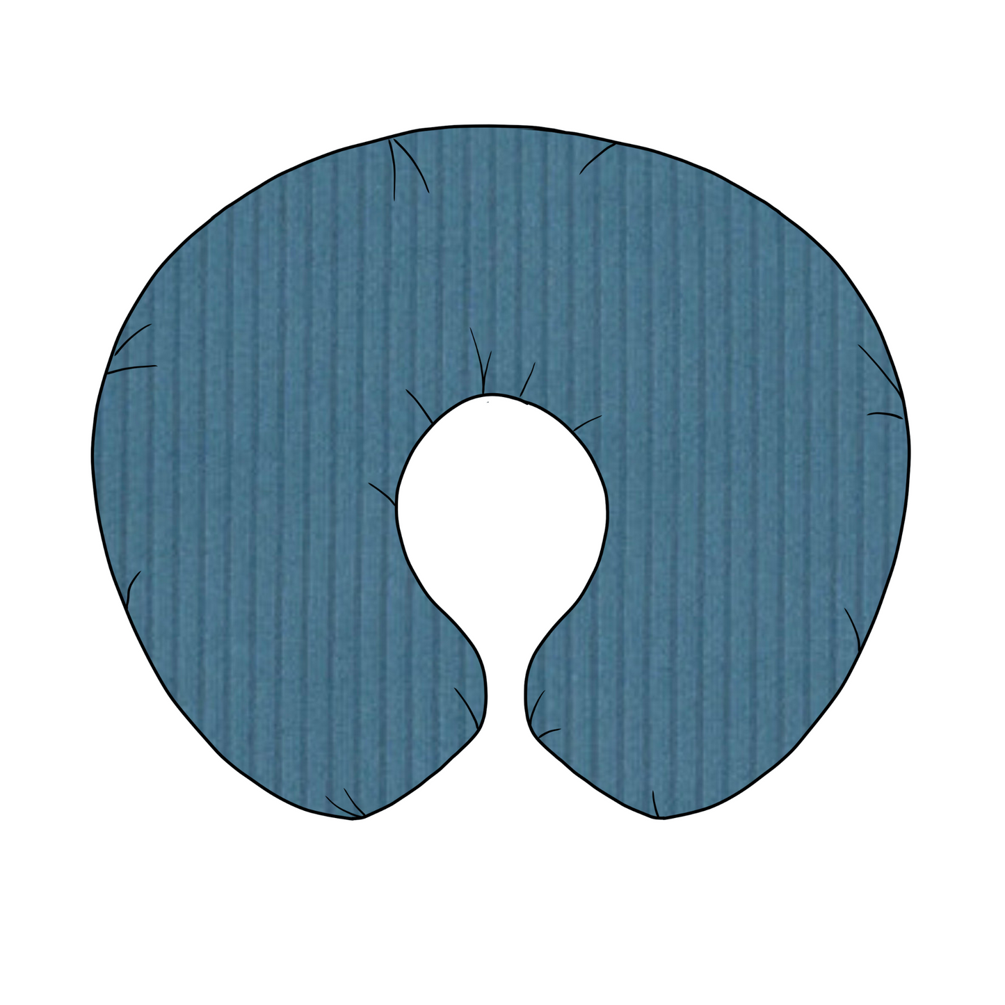 River Ribbed Nursing Pillow Cover