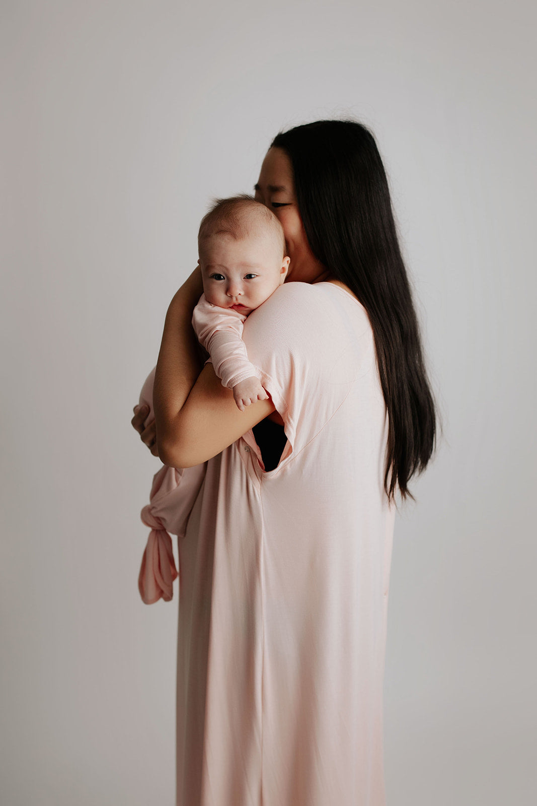 Heavenly Pink Mommy Labor and Delivery Nursing Hospital Gown