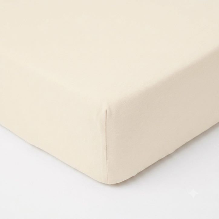 Cream Crib Sheet