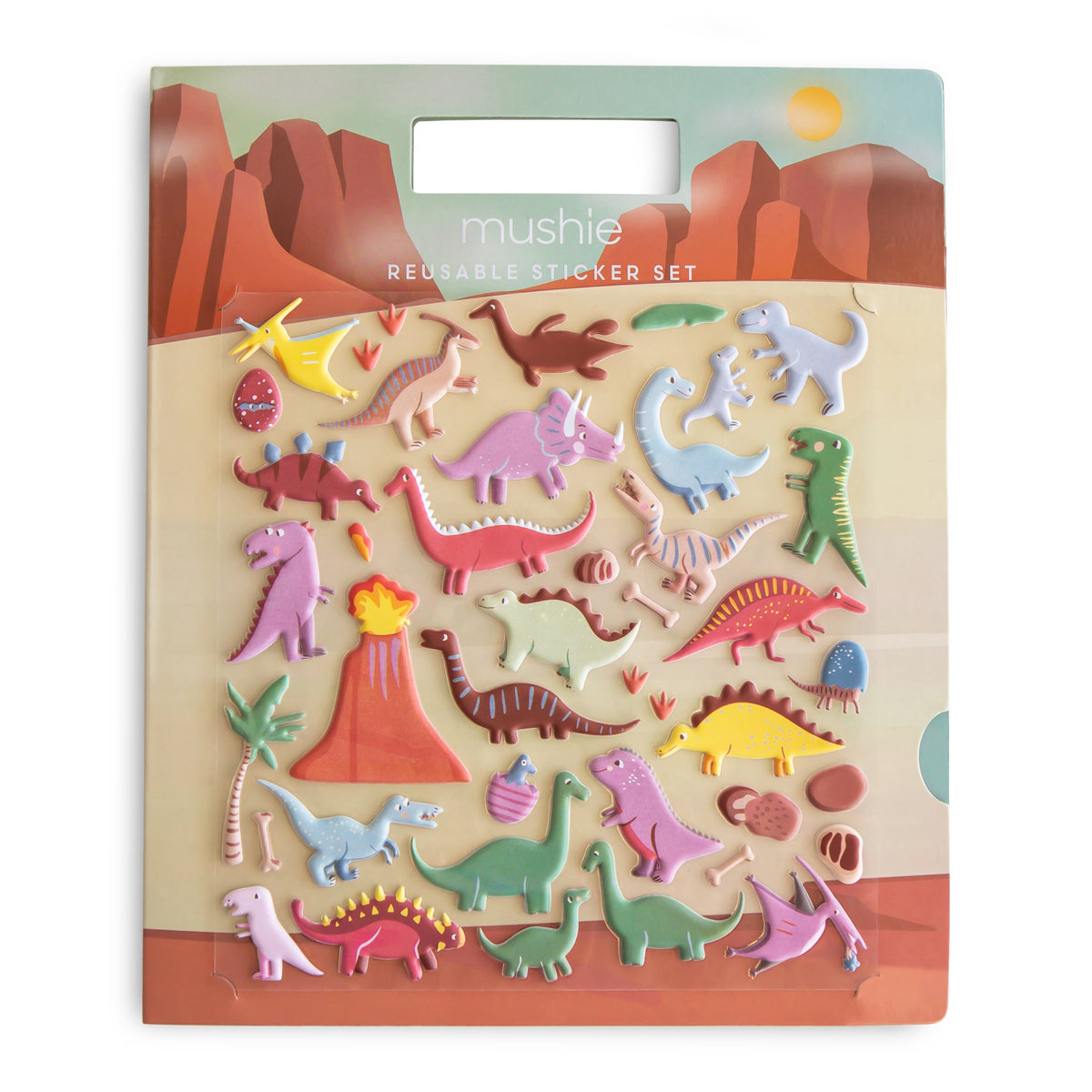 Reusable Dino Sticker Set