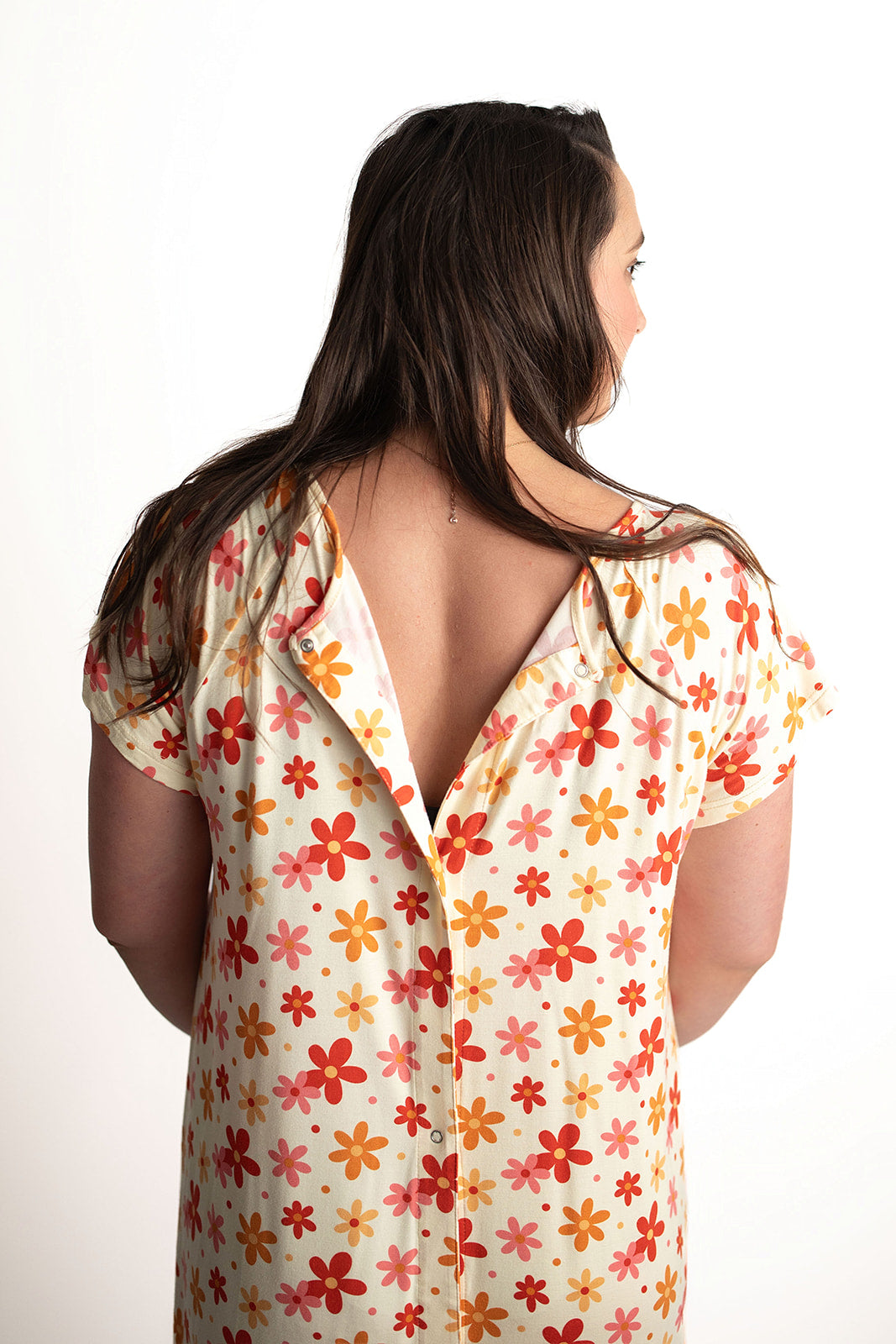 70s Groovy Mommy Labor and Delivery Nursing Hospital Gown