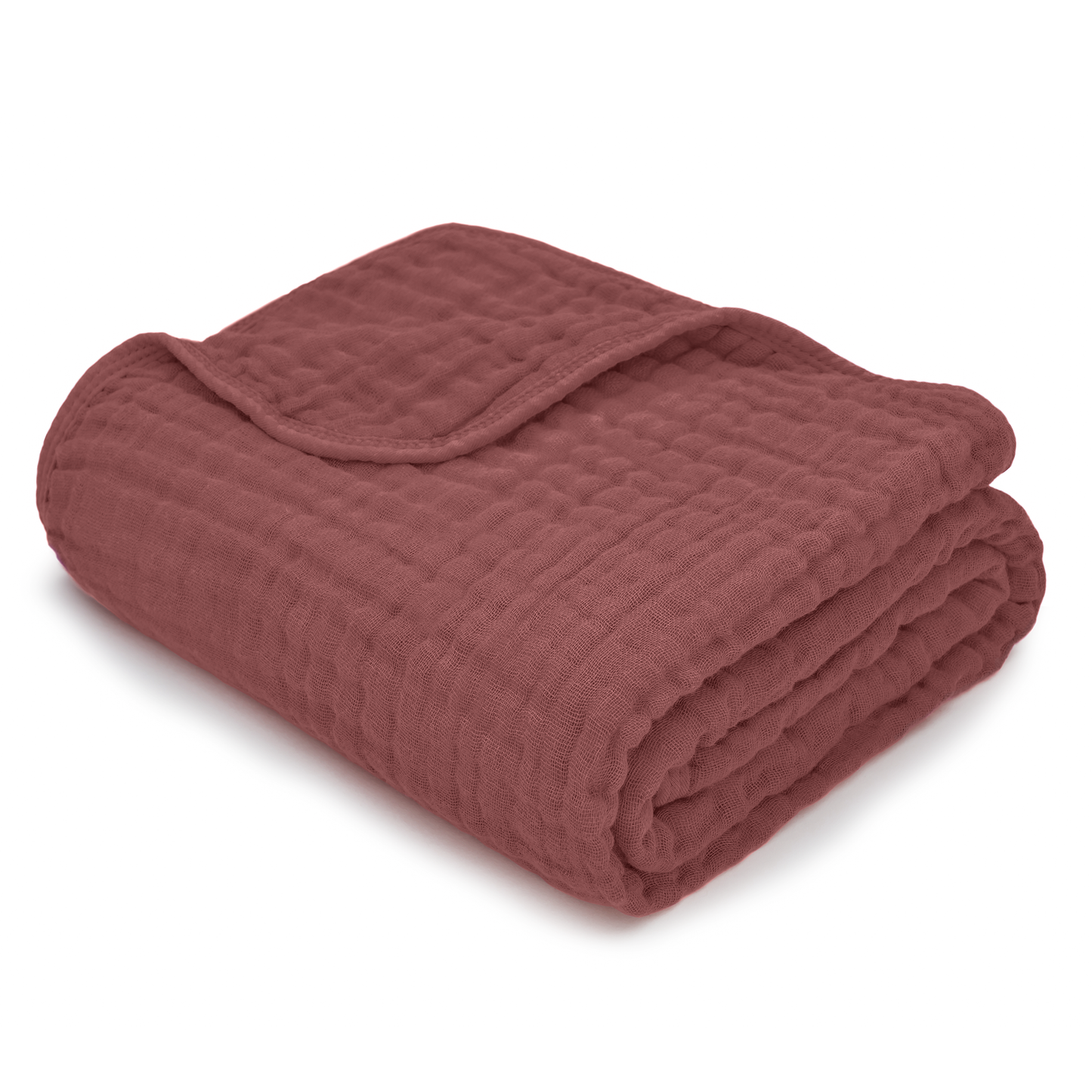 Baby Muslin Blanket by Comfy Cubs in Wine