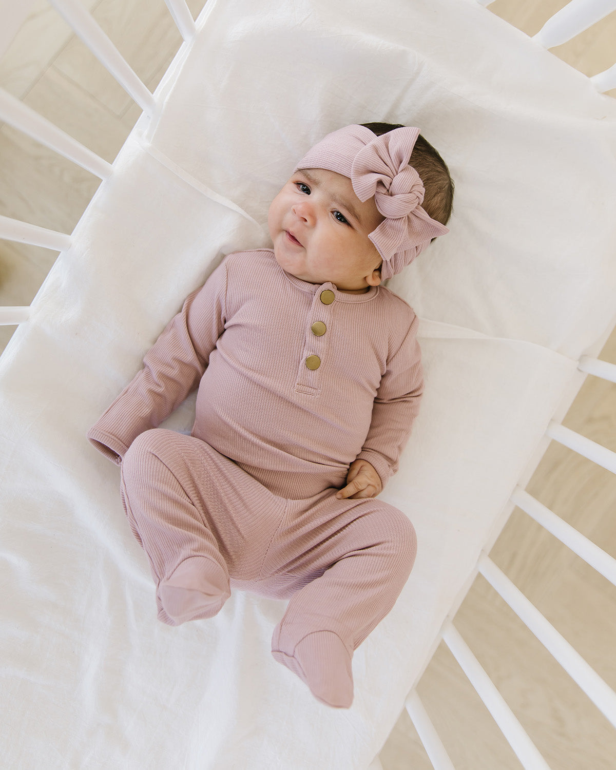 Blush Ribbed Headband