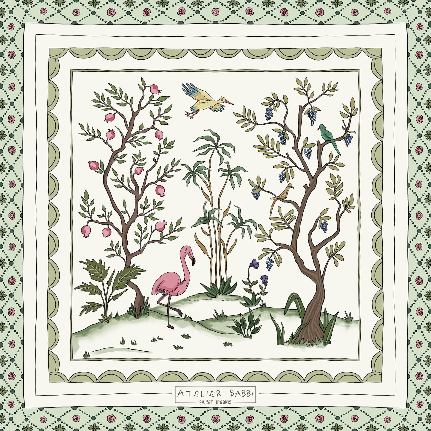 Double-Layer Muslin Baby Swaddle - Spring