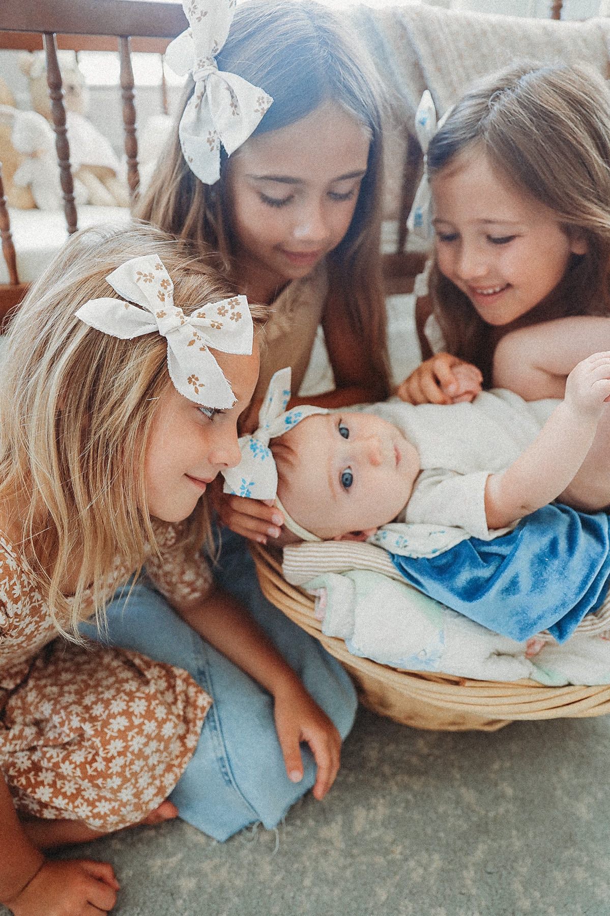 Bluebell Mini Pinwheel Bow