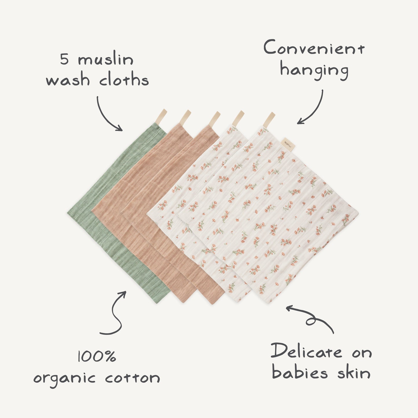 Muslin Cotton Washcloth