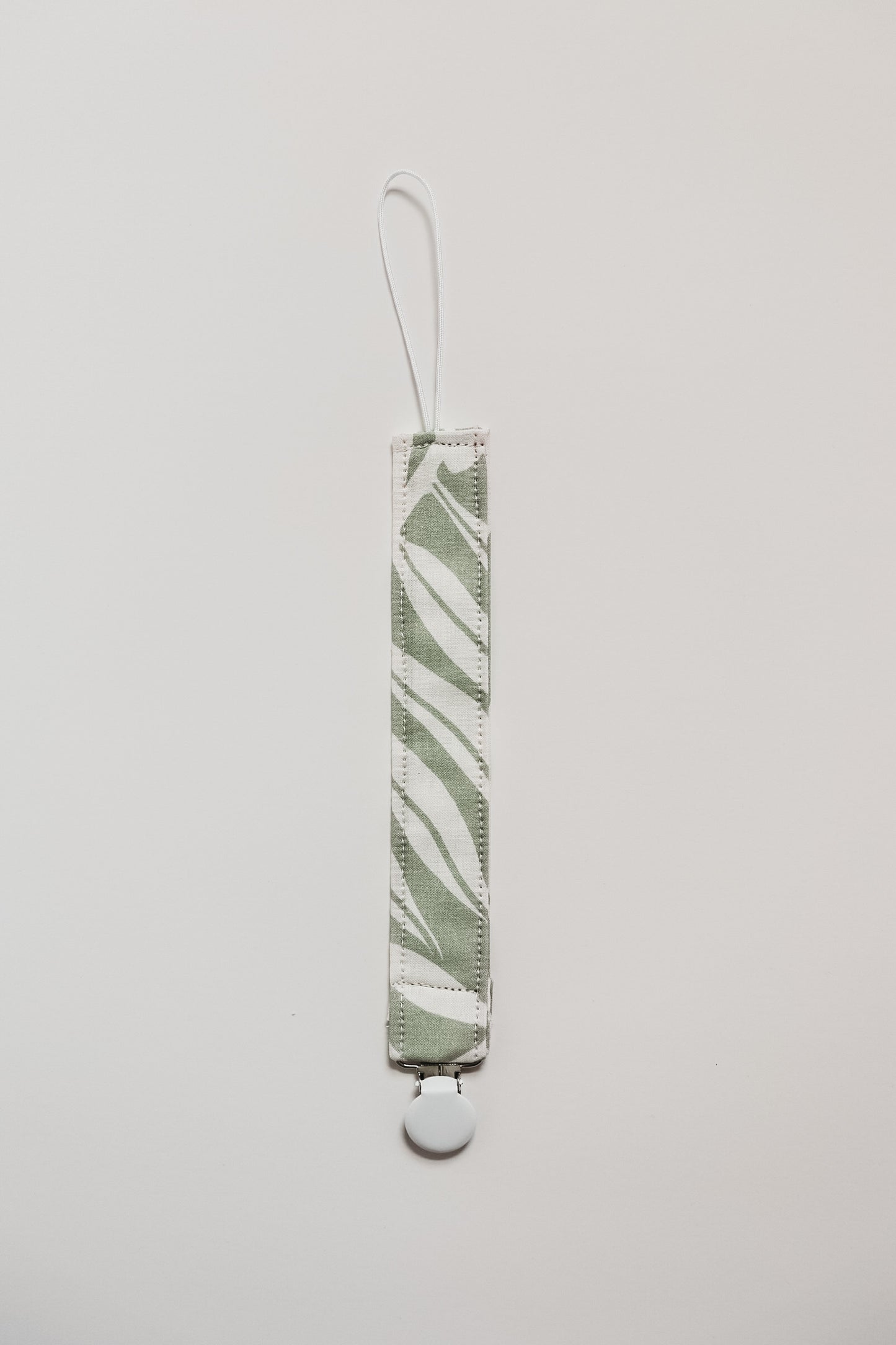 Sage Palm Pacifier Clip