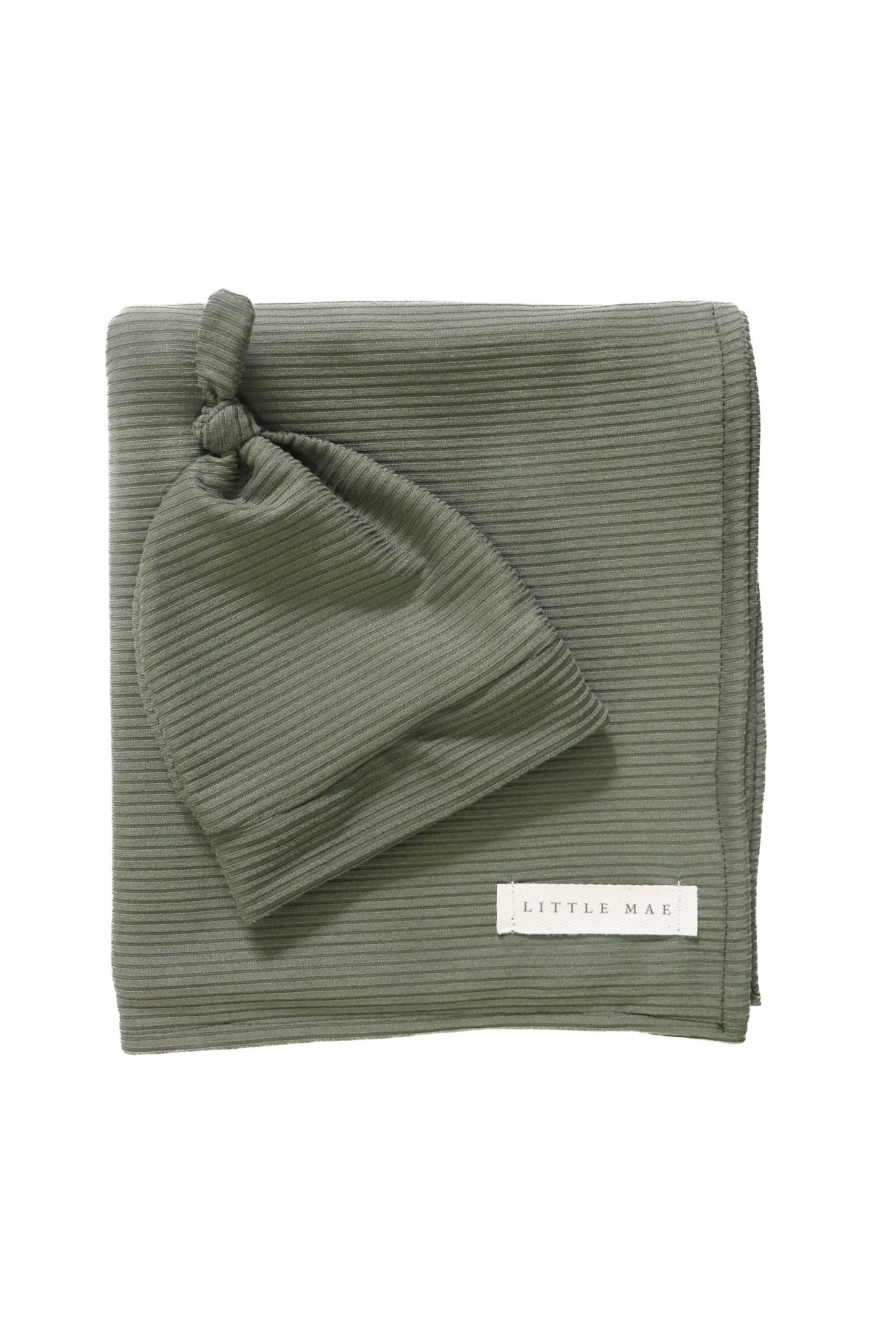 Moss Ribbed Stretch Swaddle