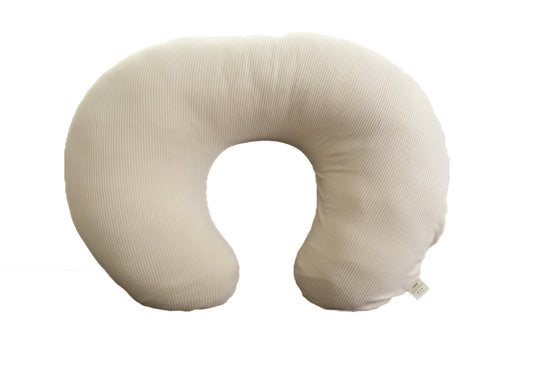 Oat Ribbed Nursing Pillow Cover