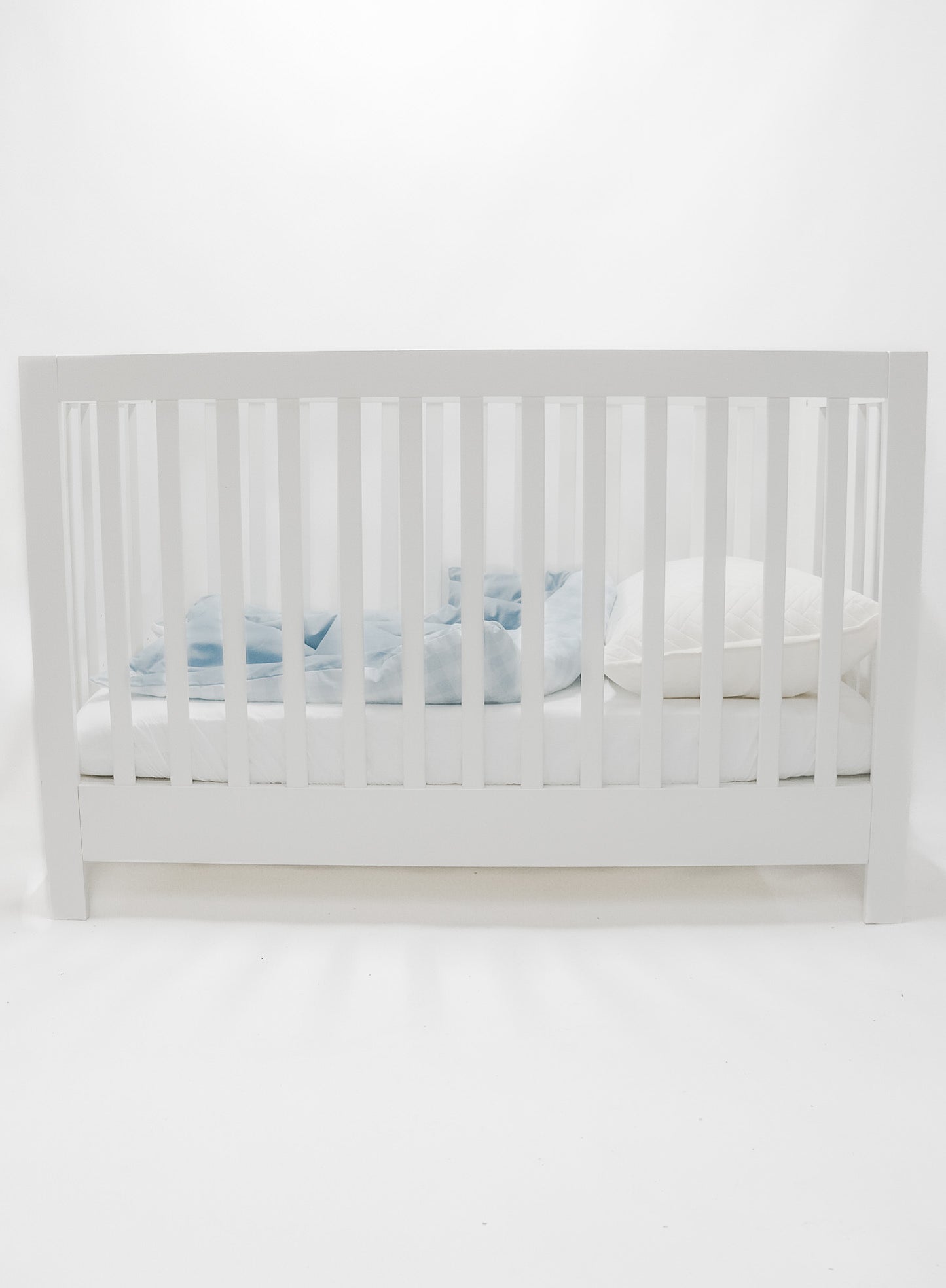 Marine Gingham Quilted Blanket
