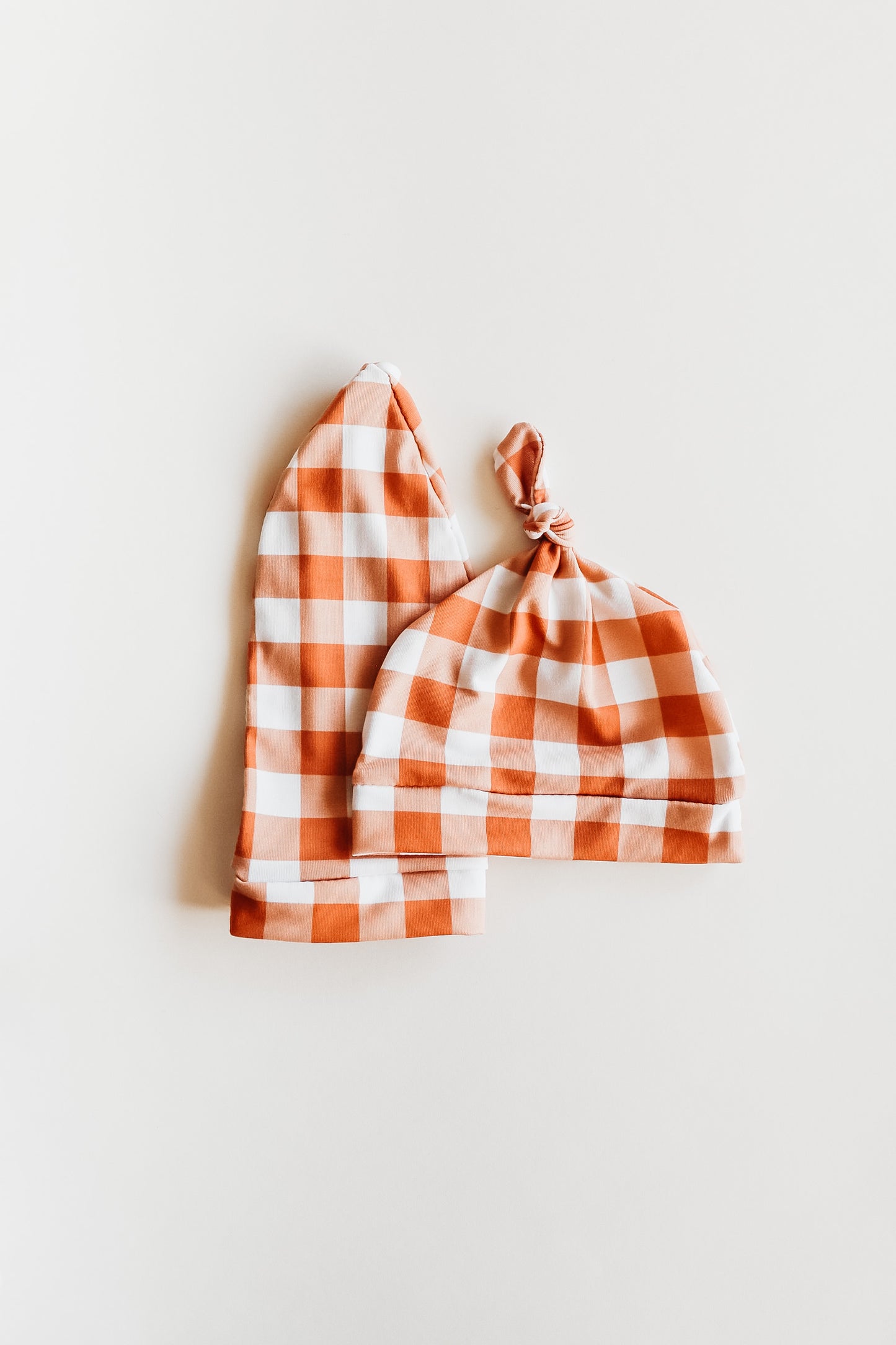 Gingham Knotted Hat