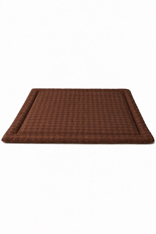 Brown Diamond Padded Baby Play Mat