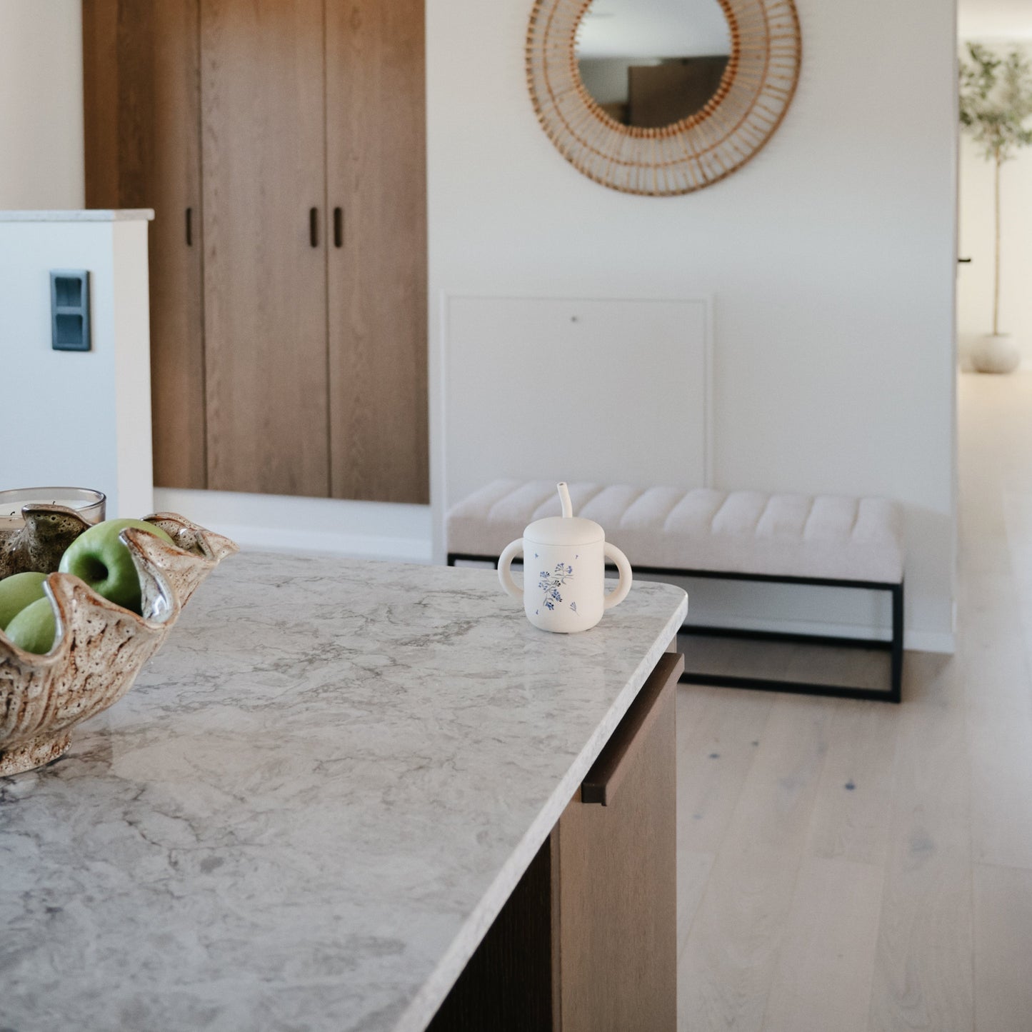 Silicone Training Cup + Straw