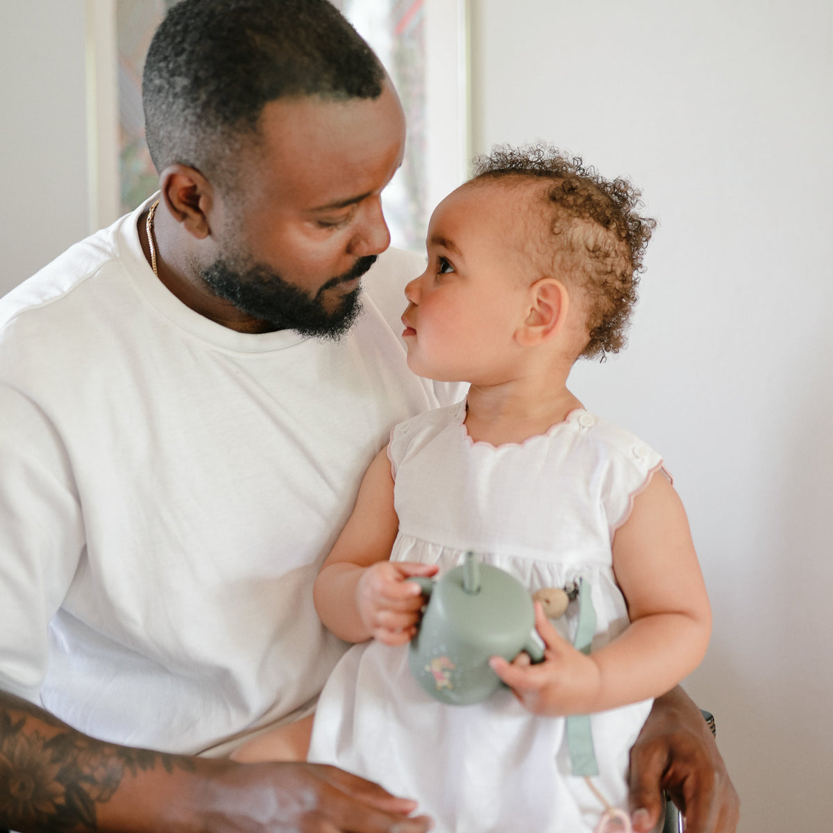 Silicone Training Cup + Straw
