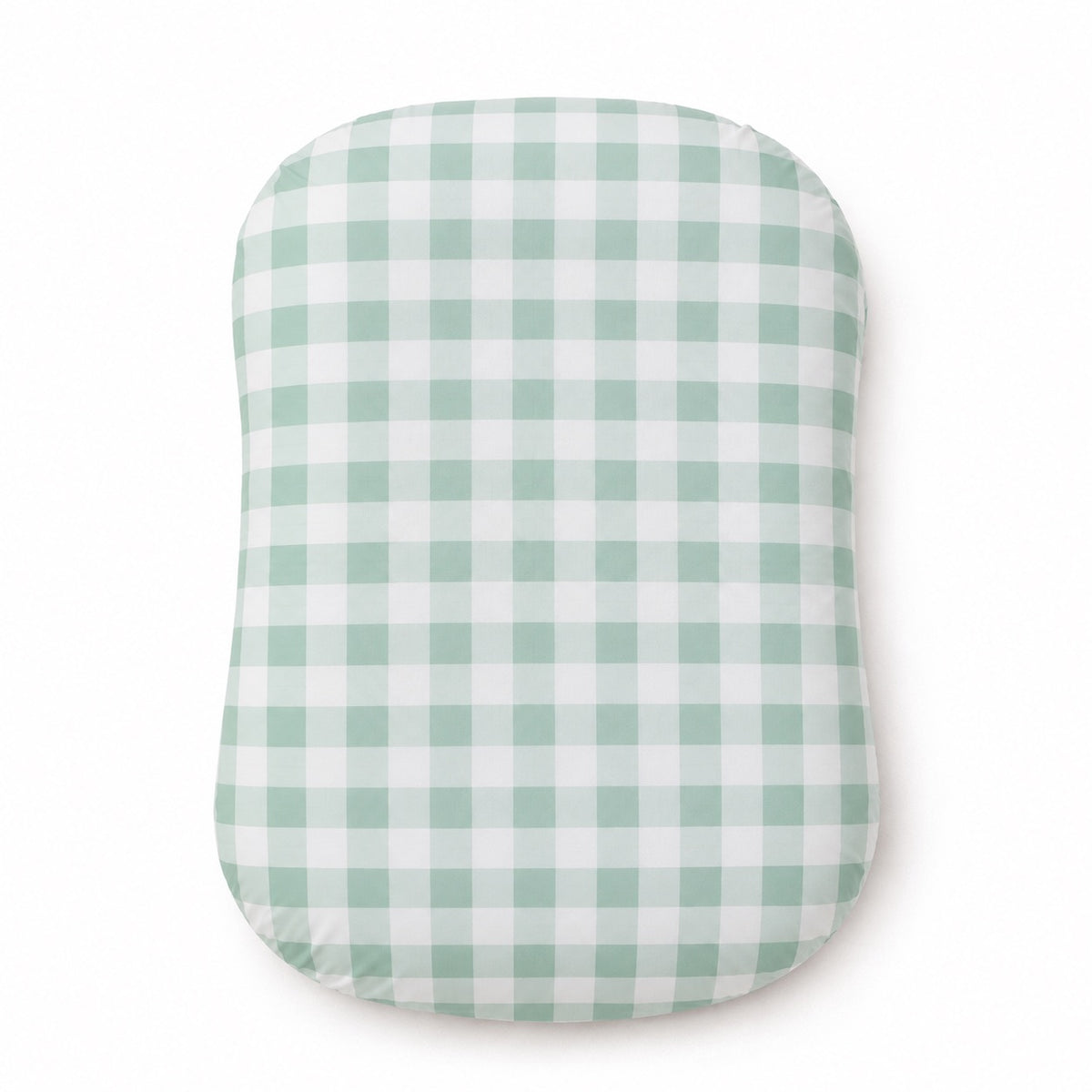 Light Green Checkered Baby Lounger Cover