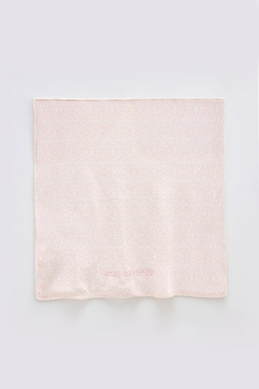 Double-Sided Baby Blanket - Ikat / Pink