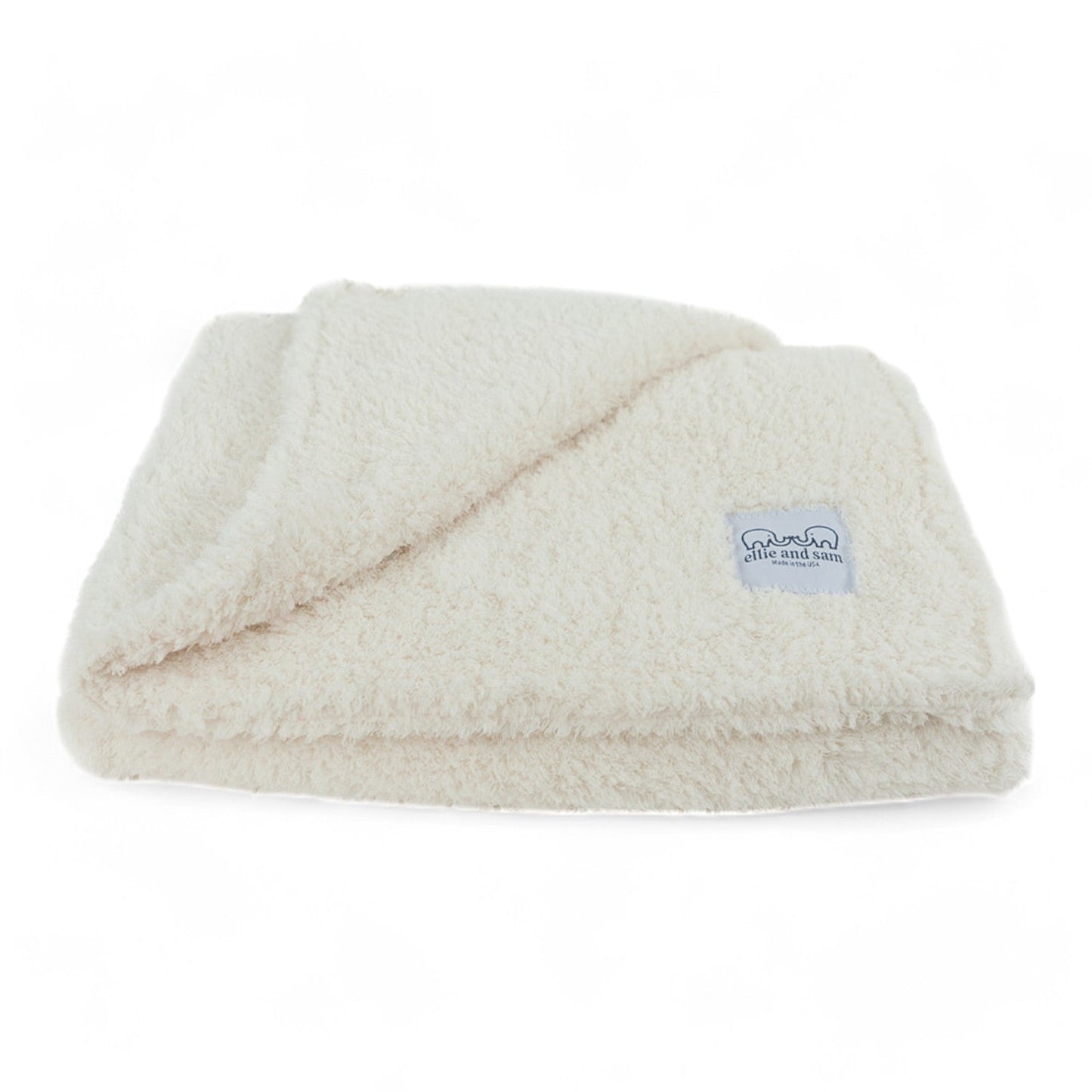 Classic Borderless Blanket - Ivory chenille