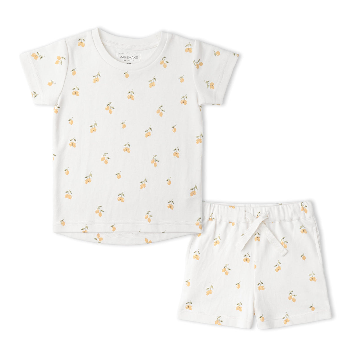 Organic Tee & Shorts Set - Lemons