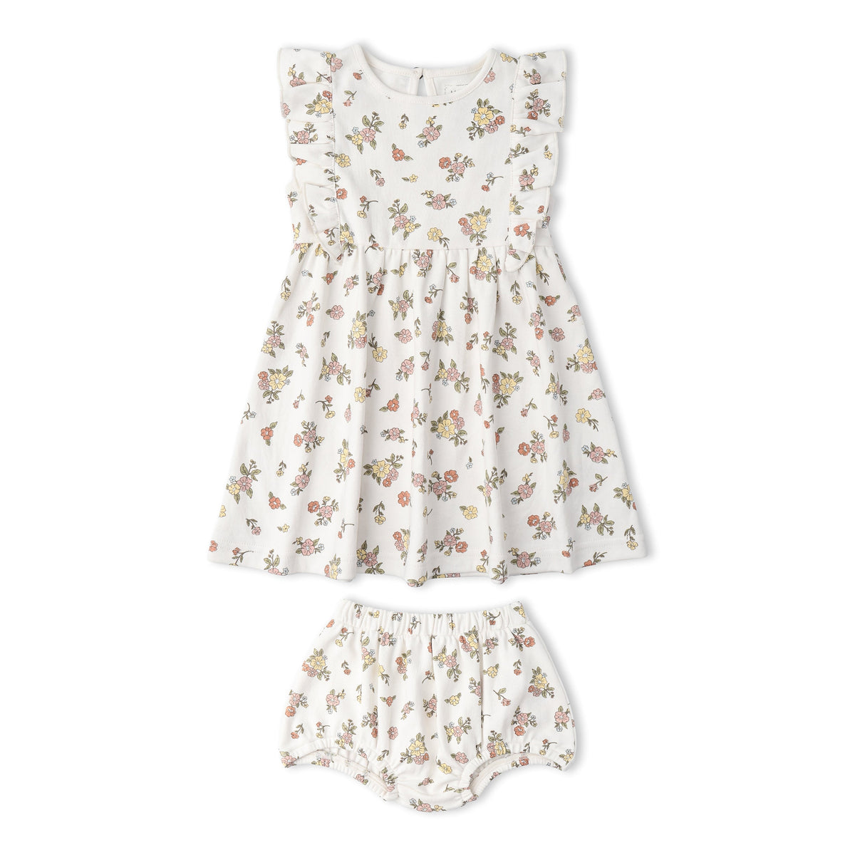 Organic Flutter Dress - Meadow
