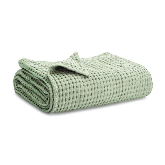 Baby Waffle Blankets by Comfy Cubs in Sage