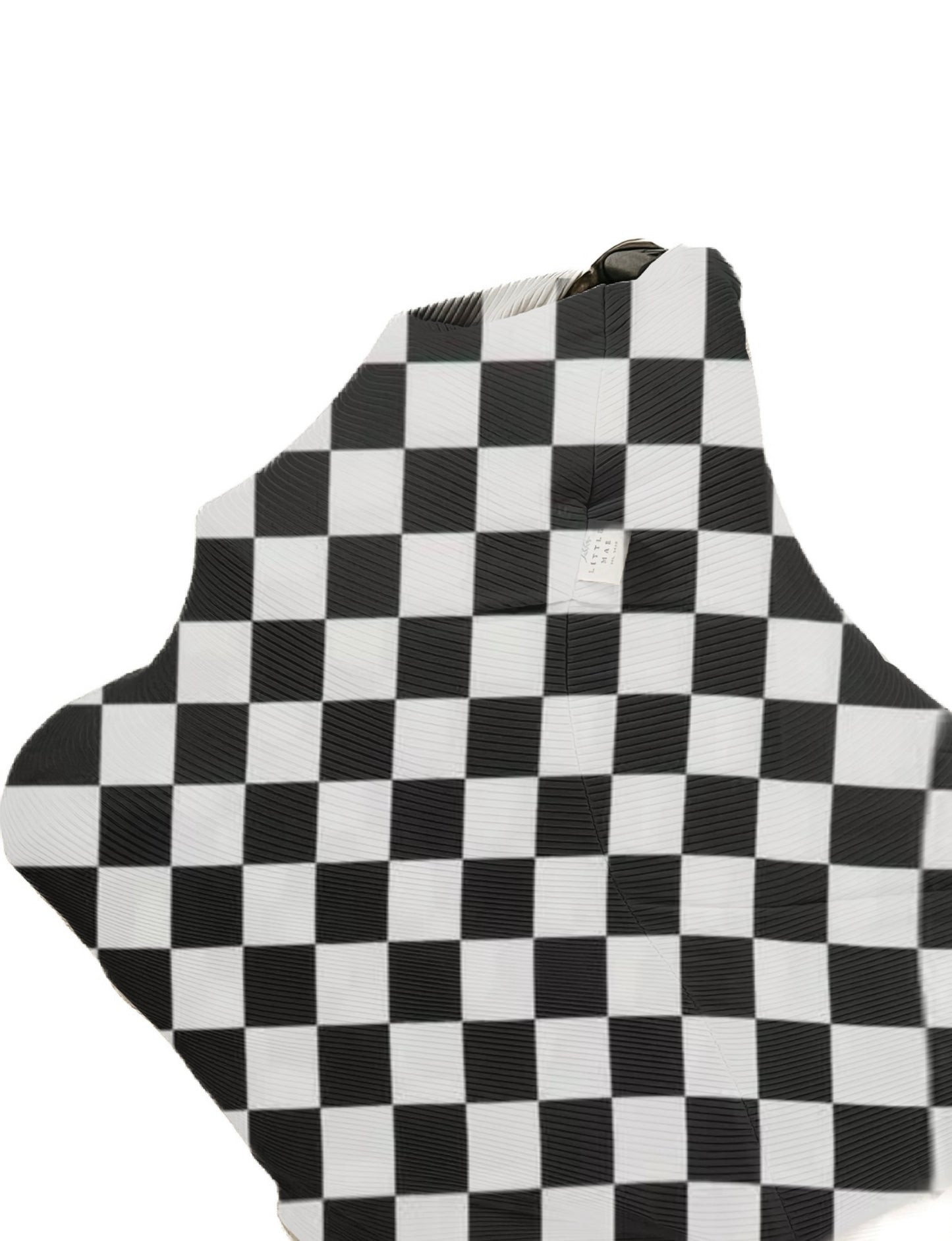 Race Black & White Checkered Carseat Cover