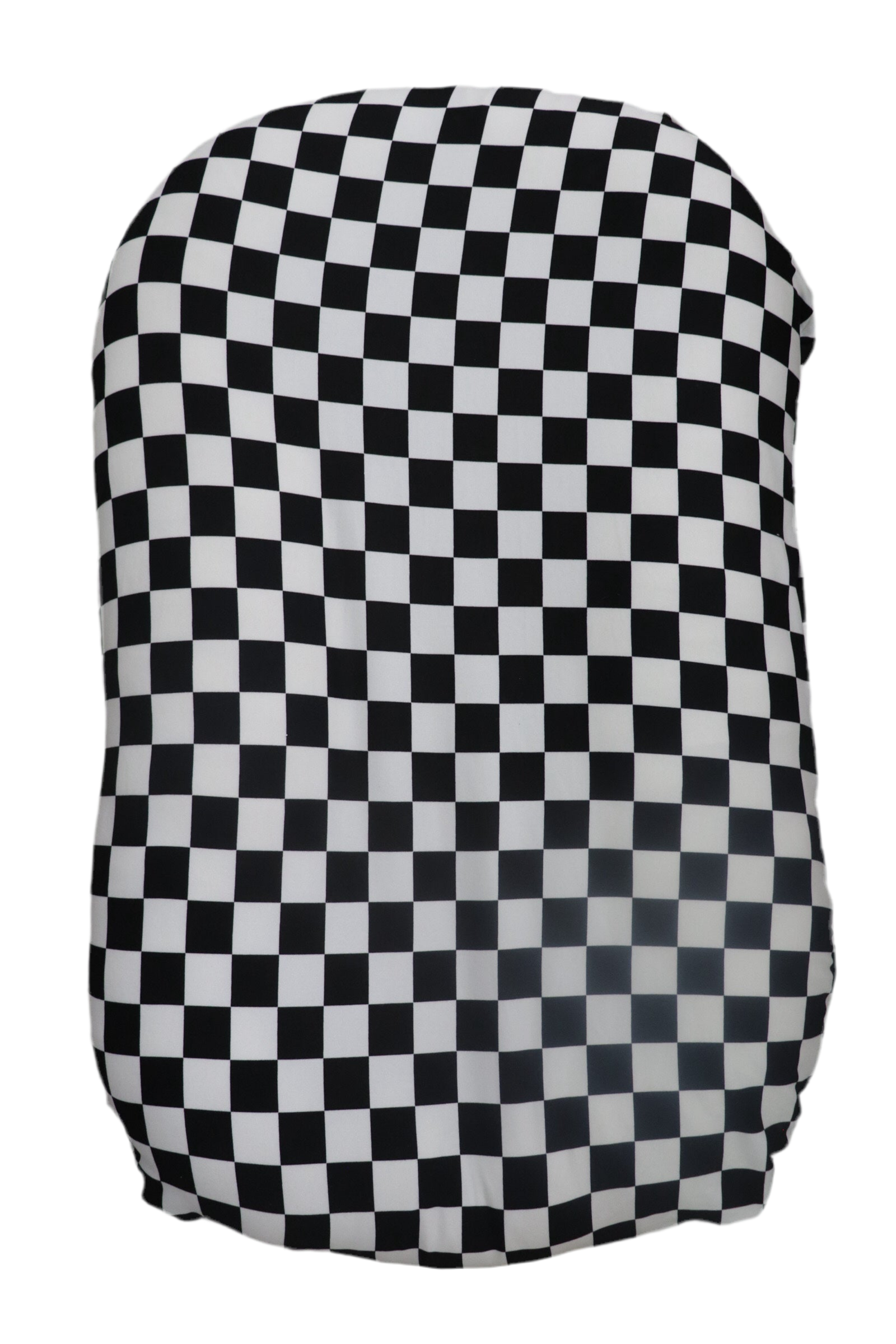 Checkered black and white baby snuggle me lounger cover  
