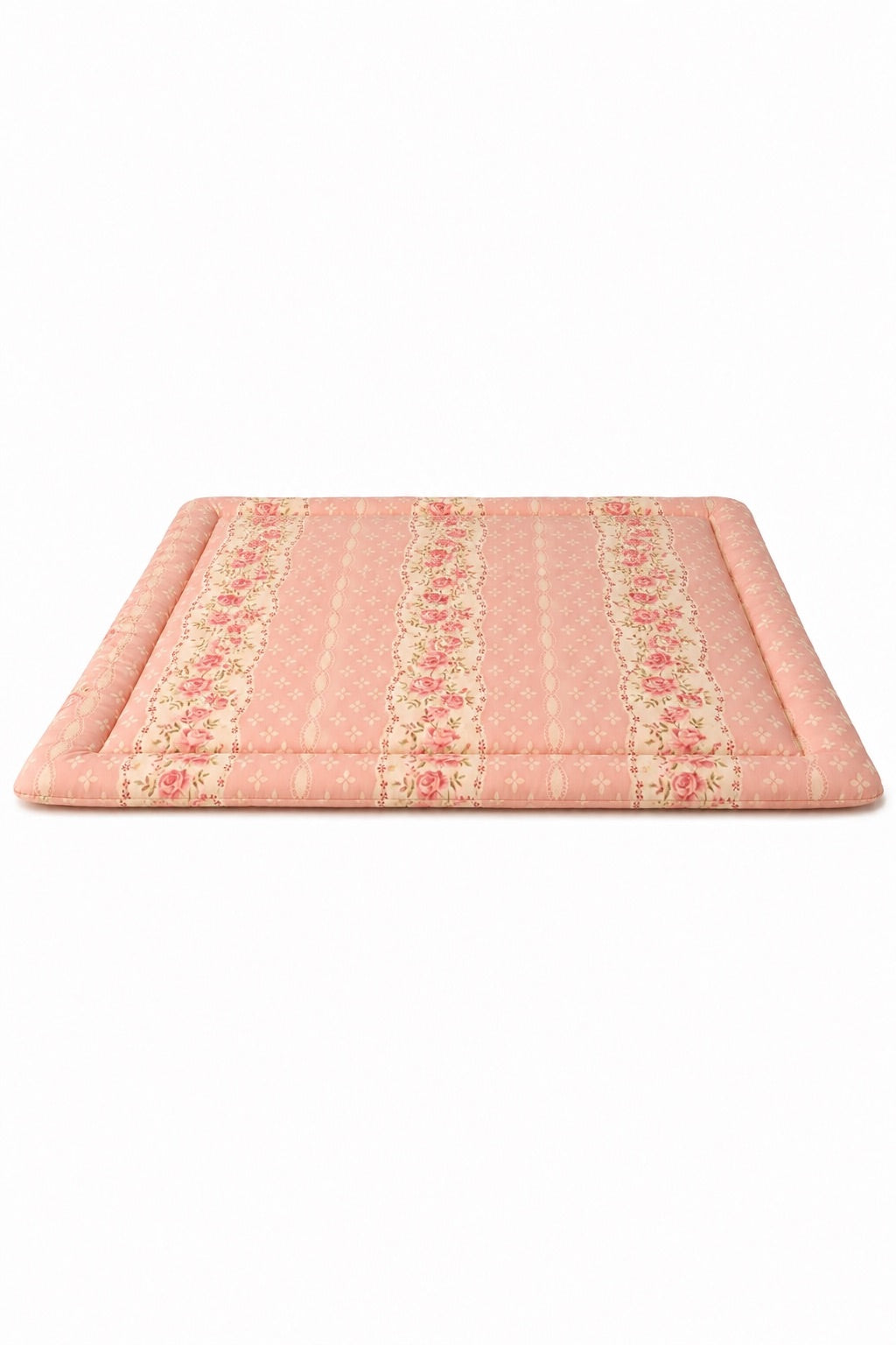 Pink Rose Padded Baby Play Mat