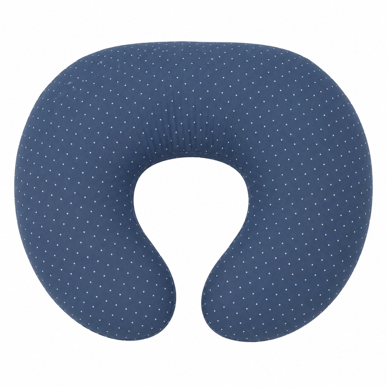 Denim Dot Ruffle Nursing Pillow Cover