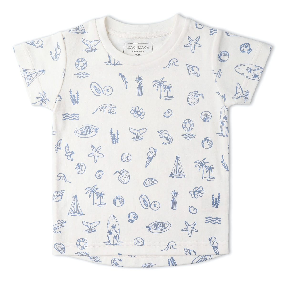 Organic Tee & Shorts Set - Coastal