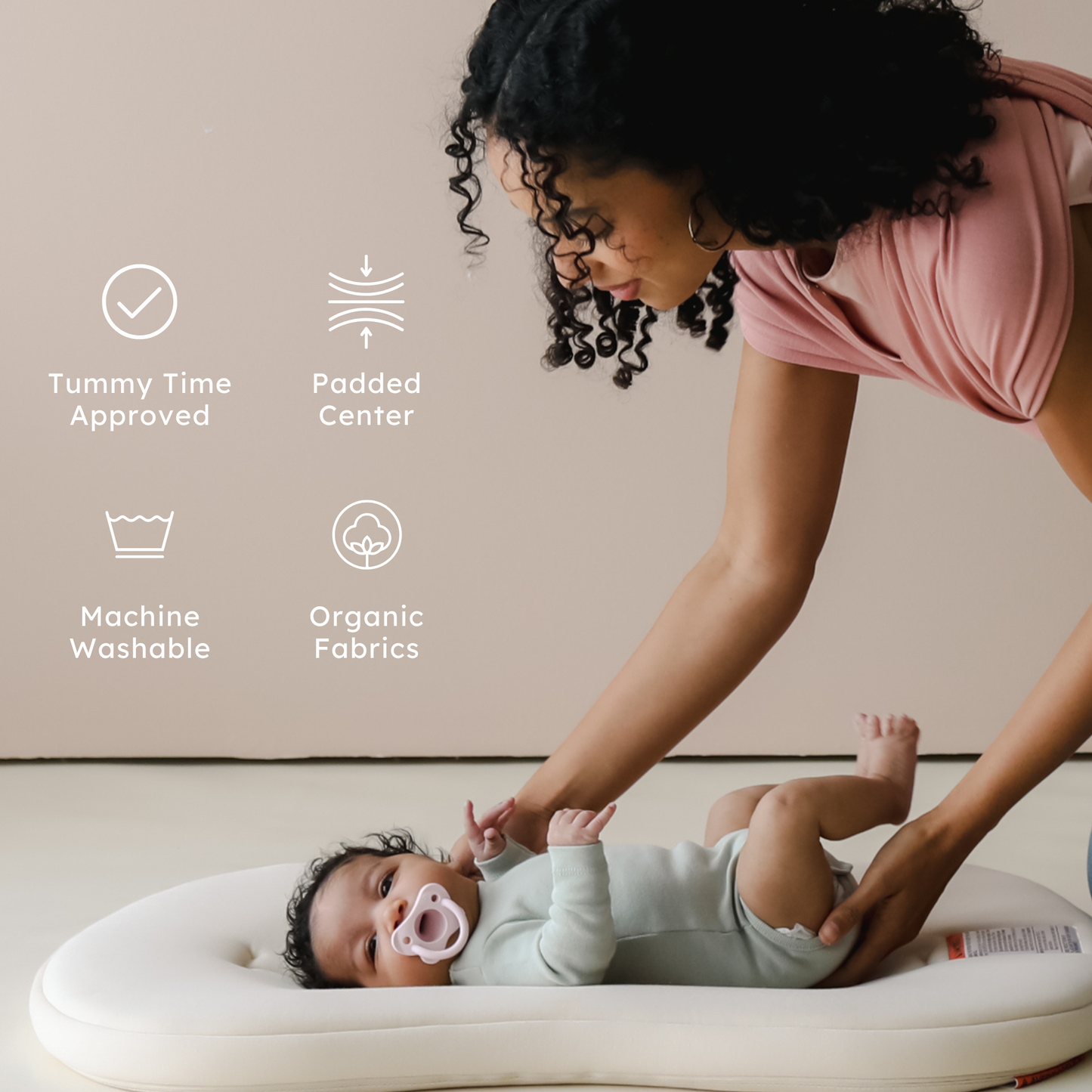 Snuggle Me Organic Lounger Curve | Natural