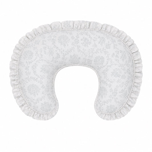 Sage Green Chinoiserie Ruffle Nursing Pillow Cover